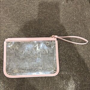 T.J.Maxx Pink and Clear Travel Bag